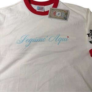 Bad Bunny Tour Official Merch Seguimo’ Aqui Puerto Rico White T-Shirt